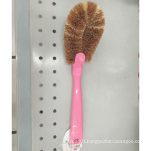 Palm Material Pan Washing Brush with Plastic Handle (YY-477)